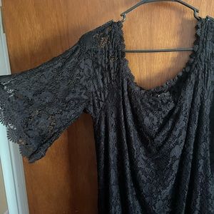 Black lace dress